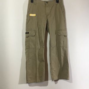 Wrangler Boys Husky Cargo Khaki Pants 12